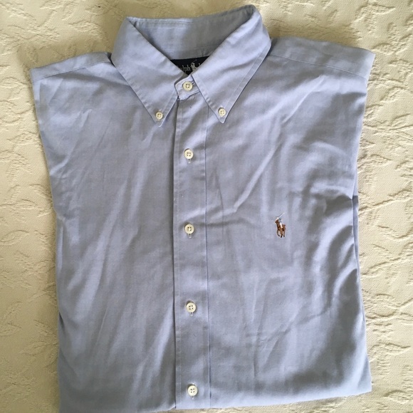 RALPH LAUREN Yarmouth Blue Dress Shirt 16 - 33 - Picture 1 of 3